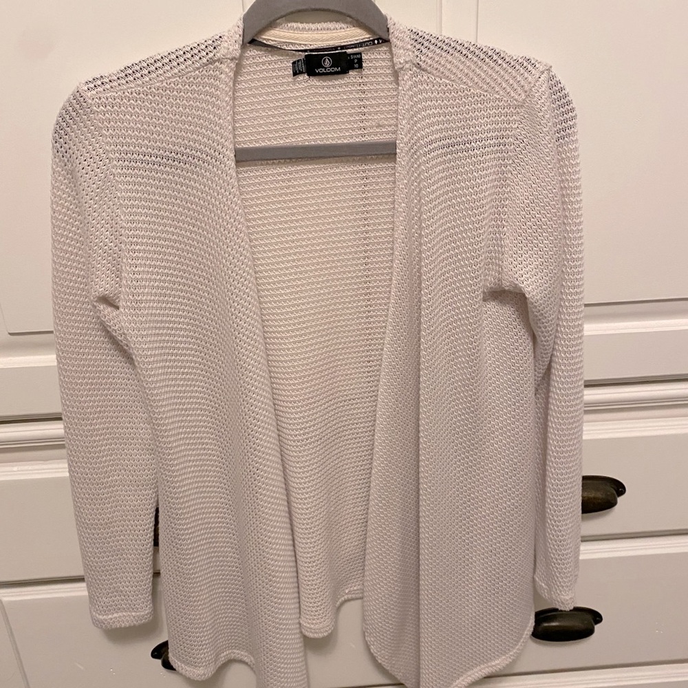 White Flowy Cardigan